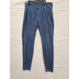 A New Day Womens High Waisted Jeggings Medium Blue Denim Leggings Large